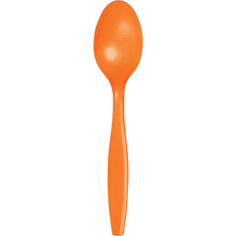 Plastic Spoons Sunkissed Orange (Discontinued) 20pc