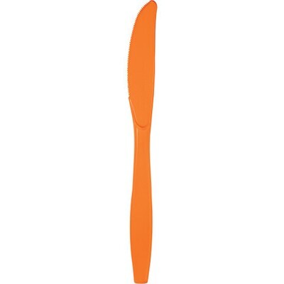 Plastic Knives Sunkissed Orange (Discontinued) 20pc