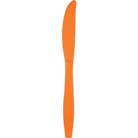 Plastic Knives Sunkissed Orange (Discontinued) 20pc
