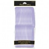 Plastic Knives Hydrangea 20pc
