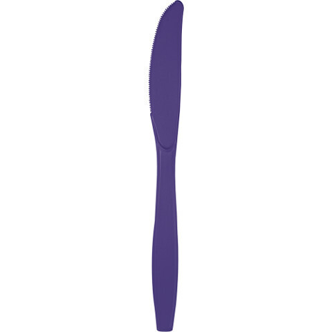 Plastic Knives Purple 20pc