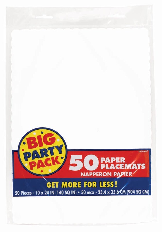 Paper Placemats White 50pc