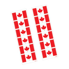 Canadian Flag Strip Small Stickers