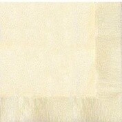 Napkins 50pc Vanilla Creme 9 7/8&quot; X 9 7/8&quot;