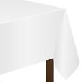Plastic Rectangular Table Cover Frosty White 54&quot; X 108&quot;