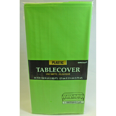 Plastic Rectangular Table Cover Kiwi 54&quot; X 108&quot;