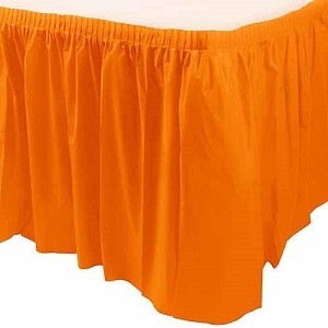 Plastic Table Skirt Orange Peel 29&quot; X 14 ft