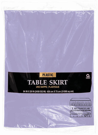 Plastic Table Skirt Hydrangea 29&quot; X 14 ft