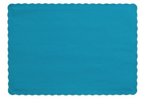 Paper Placemats Turquoise 50pc