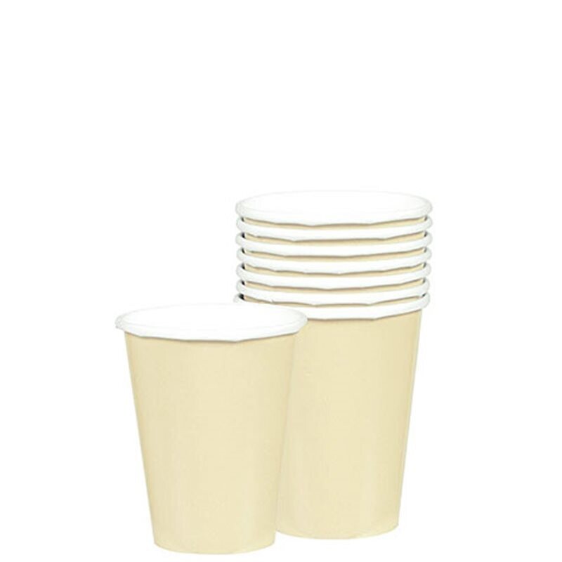 Paper Cups - orange Vanilla Creme 20pc