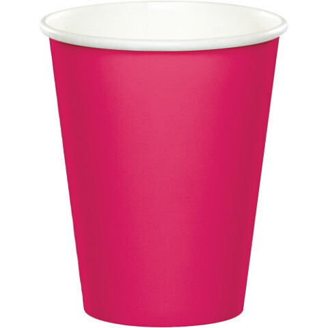 Paper Cups - orange Hot Magenta 24pc