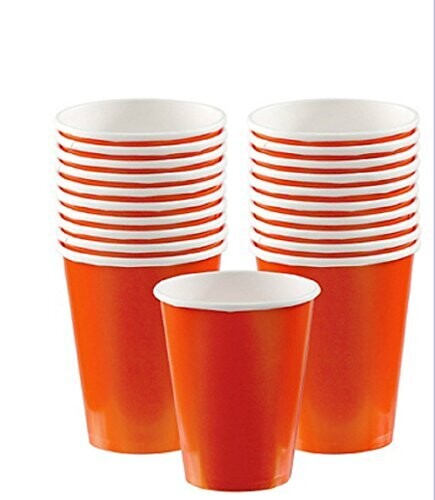 Paper Cups - orange Orange Peel 20pc