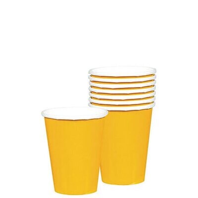 Paper Cups - orange Yellow Sunshine 20pc