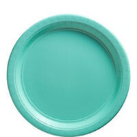 Paper Plates 20pc Robin&#39;s Egg Blue 9&quot;