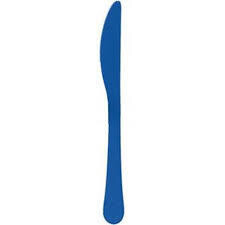 Plastic Knives Marine Blue 20pc