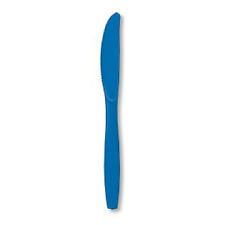 Plastic Knives Bright Royal Blue 20pc