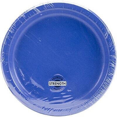 Paper Plates 24pc Cobalt 8 3/4&quot;