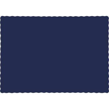 Paper Placemats Navy Blue 50pc