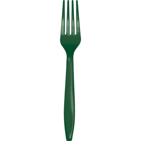 Plastic Forks Hunter Green (Discontinued) 20pc