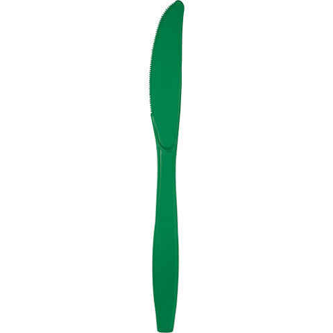 Plastic Knives Emerald Green 20pc