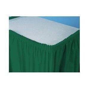Plastic Table Skirt - Rectangular - Hunter Green - Discontinued
