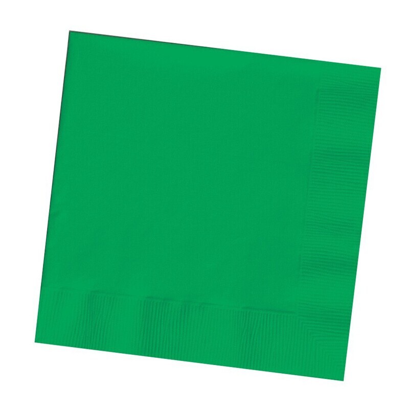 Napkins-BEV-Emerald Green - 2 ply - 50pk- Discontinued