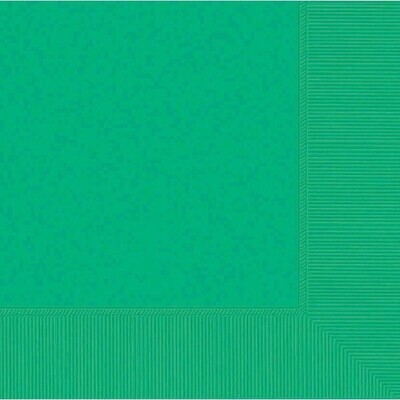 Napkins 50pc Festive Green 9 7/8&quot; X 9 7/8&quot;