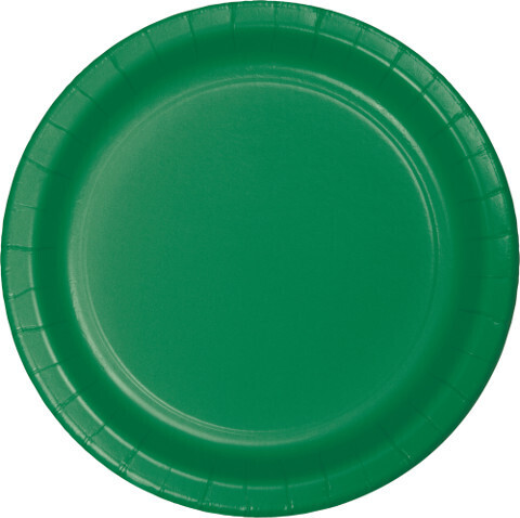 Paper Plates 24pc Emerald Green 8 3/4&quot;