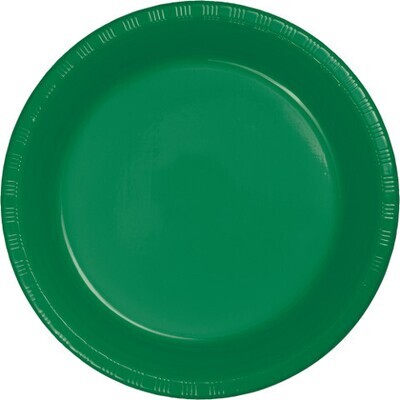 Plastic Plates 20pc Emerald Green 9&quot;