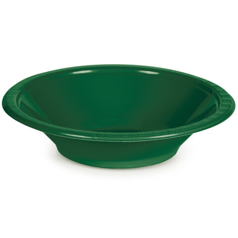 Plastic Bowls 20pc Hunter Green (Discontinued) 12 oz