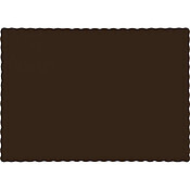 Paper Placemats Chocolate Brown 50pc