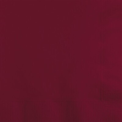 Napkins 50pc Burgundy 9 7/8&quot; X 9 7/8&quot;