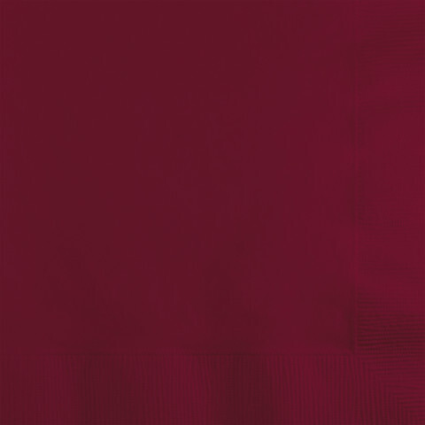 Napkins 50pc Burgundy 12 7/8 X 12 7/8&quot;