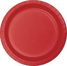 Plates - LN - Classic Red - 24pkg