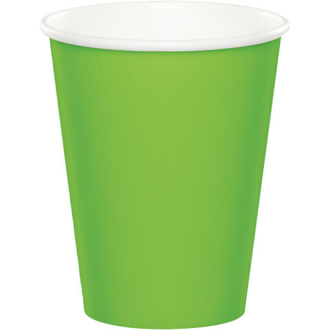 Paper Cups 9oz Lime Green 24pc