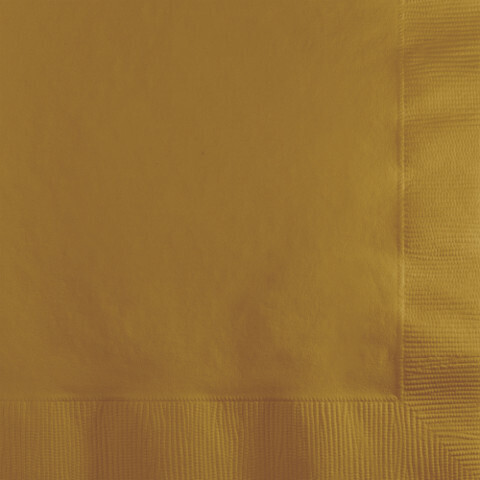 Napkins 50pc Glittering Gold 9 7/8&quot; X 9 7/8&quot;