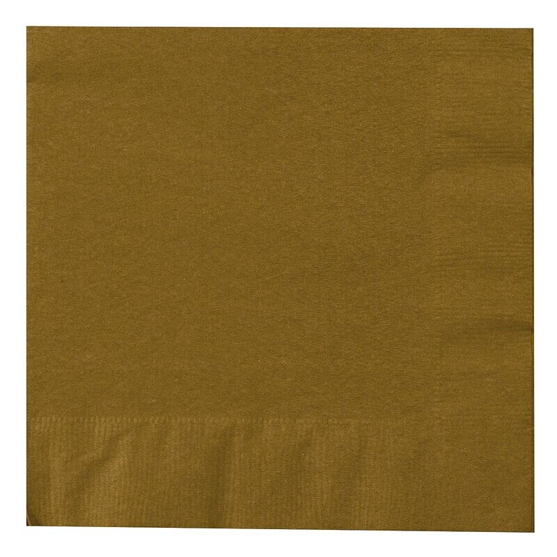 Napkins 50pc Glittering Gold 12 7/8 X 12 7/8&quot;