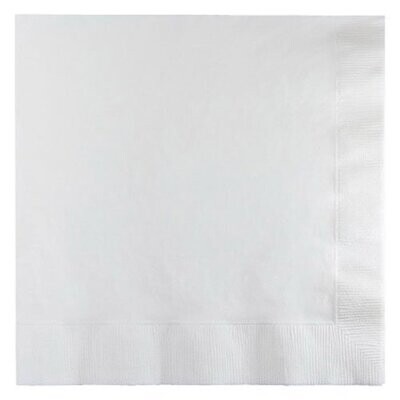 Napkins 50pc White 12 7/8 X 12 7/8&quot;