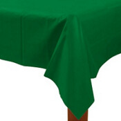Plastic Rectangular Table Cover Festive Green 54&quot; X 108&quot;