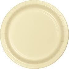Paper Plates -  24pc  - Ivory - 8 3/4&quot;