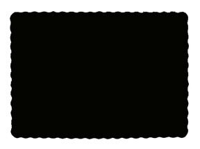 Paper Placemats Black Velvet 50pc