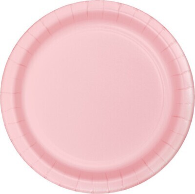 Paper Plates 24pc Classic Pink (Discontinued) 6 7/8&quot;