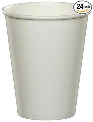 Paper Cups 9oz White 24pc