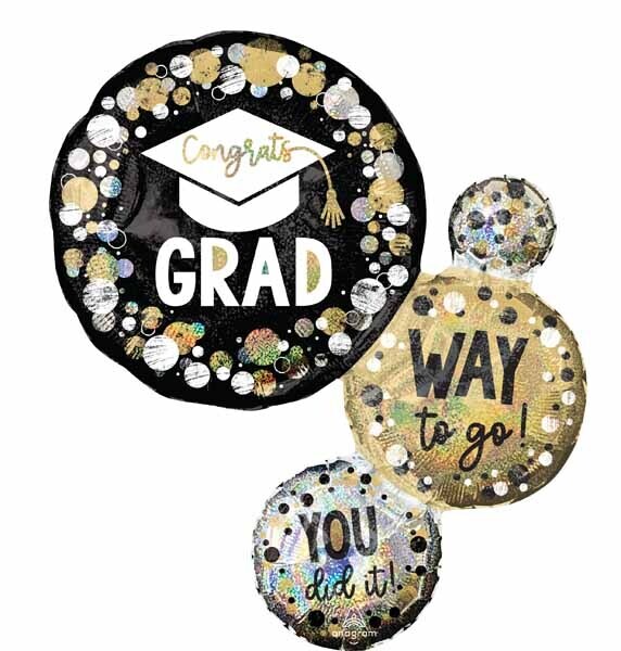 Foil Balloon - Supershape - WAY TO GO GRAD 28&quot;