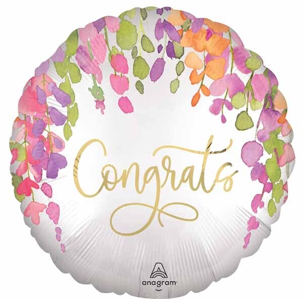 Foil Balloon - ROMANTIC CONGRATS 18&quot;