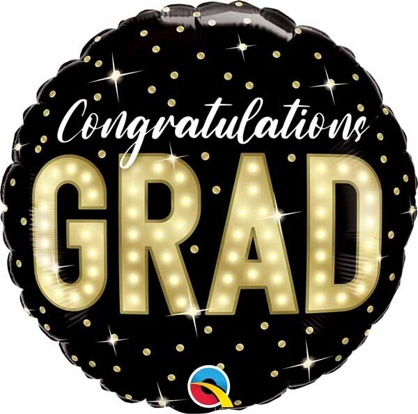 Foil Balloon - GRAD MARQUEE LIGHTS 18&quot;