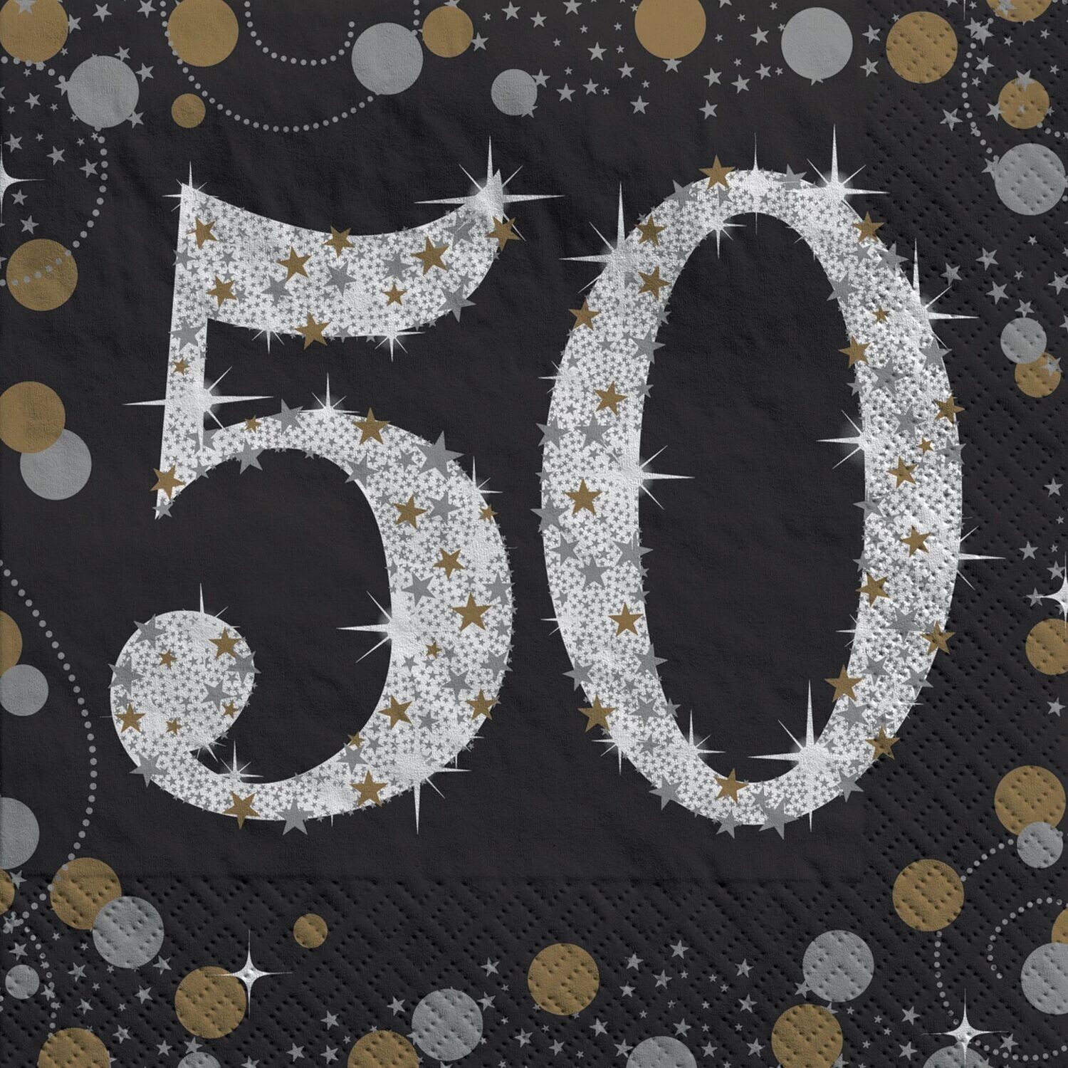 Sparkling Celebration 50th Beverage Napkins