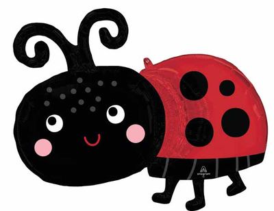 Foil Balloon - Happy Ladybug - 31&quot;