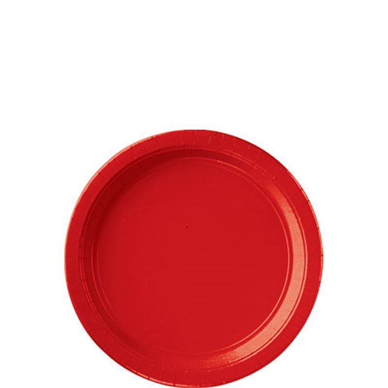 Paper Plates 20pc Apple Red 7&quot;