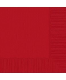 Napkins 50pc Apple Red 15 3/4&quot; X 15 3/4&quot;